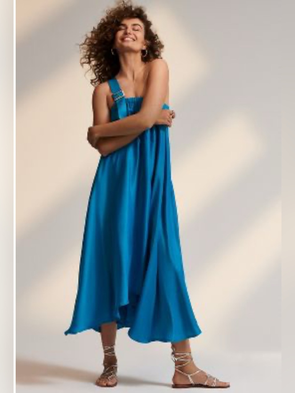NWOT Anthropologie ‘Let Me Be Vibrant One-Shoulder Dress’